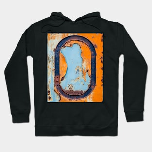 Rusty Letter "O" Monogram O initial Hoodie